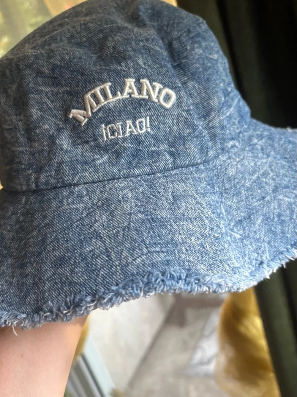 Steve Madden  blue Denim Bucket Hat